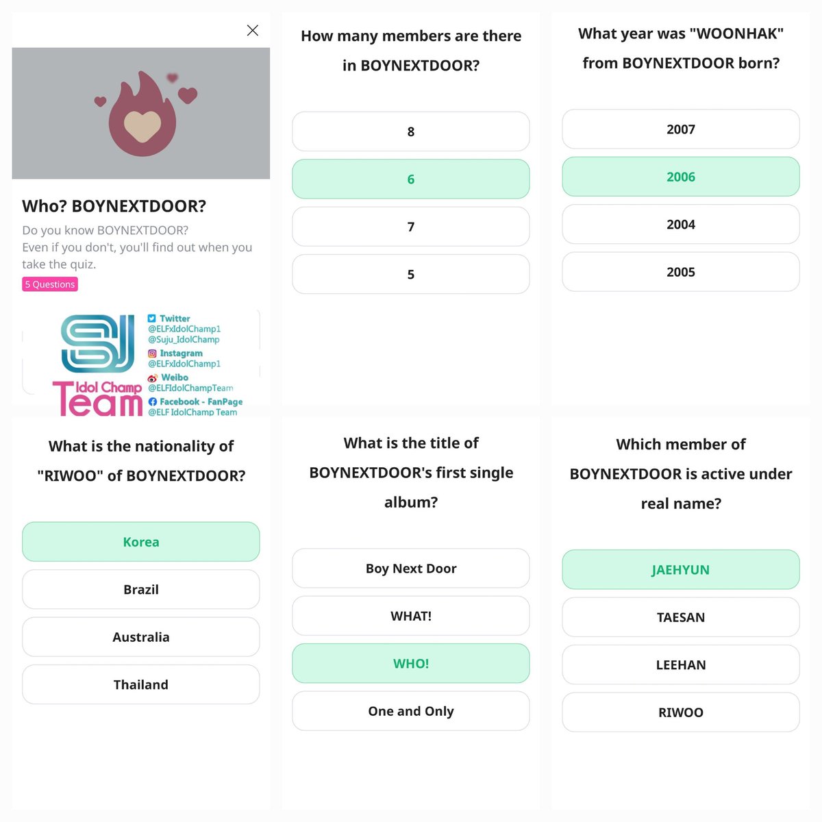 IdolChampTeam ~ Quizzes tweet media