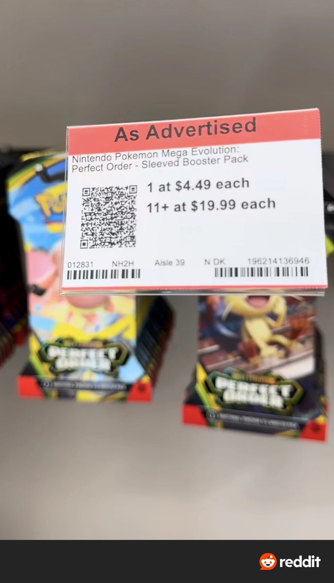 PokeTCGAlerts's tweet image. Micro Center keeping up their anti-scalping methods by limiting Perfect Order Sleeved Boosters to 10 max for MSRP, anything more and you pay $19.99 per booster pack 👀 should more stores do this?

#PokemonTCG