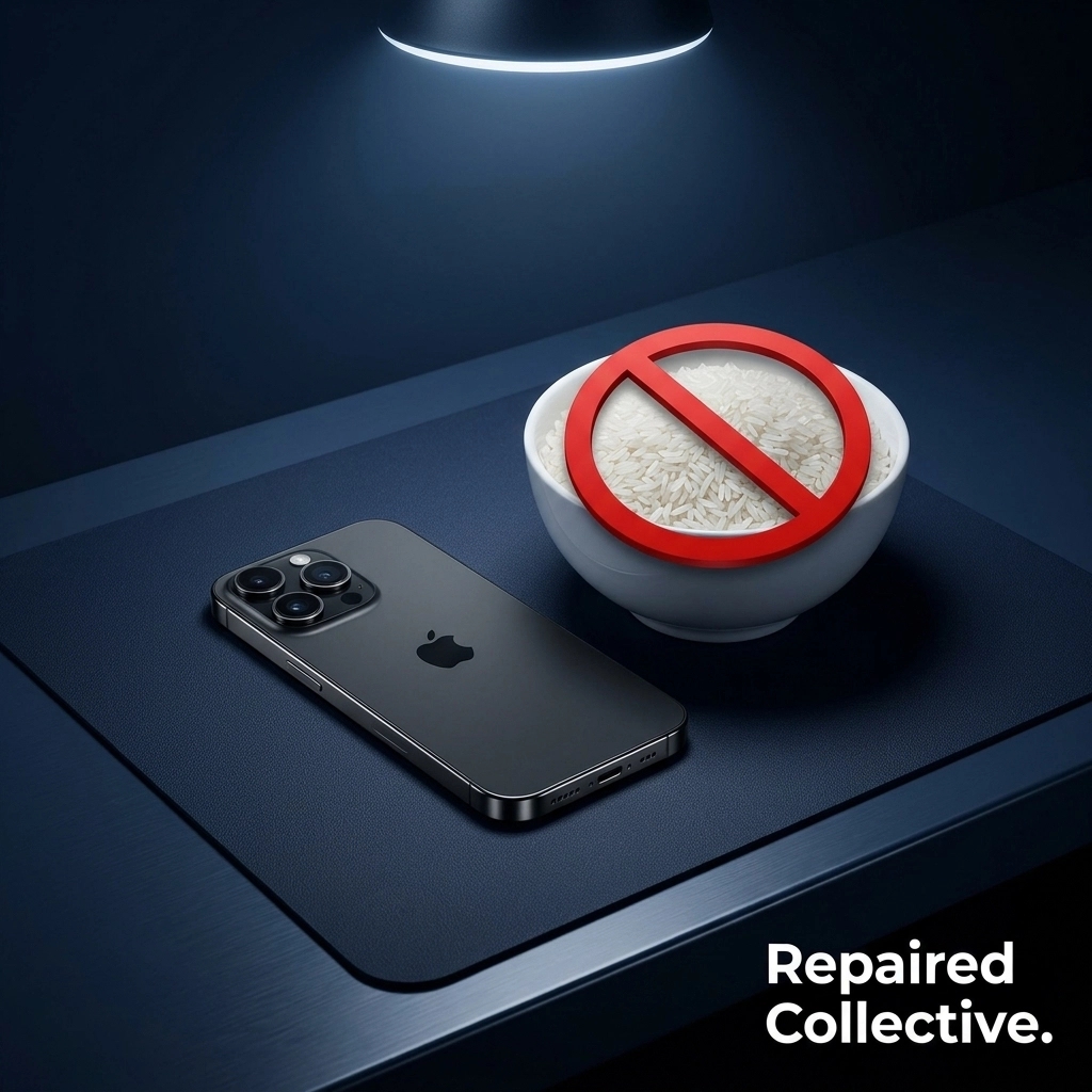 repairedcollect's tweet image. PSA: Keep your wet phone out of rice. 🍚 Rice doesn't pull moisture: it hides corrosion. If your device takes a dip, power off and book a pro ASAP. We can save it.

repairedcollective.com

#RepairedCollective #NYC #Brooklyn #WaterDamage #RightToRepair