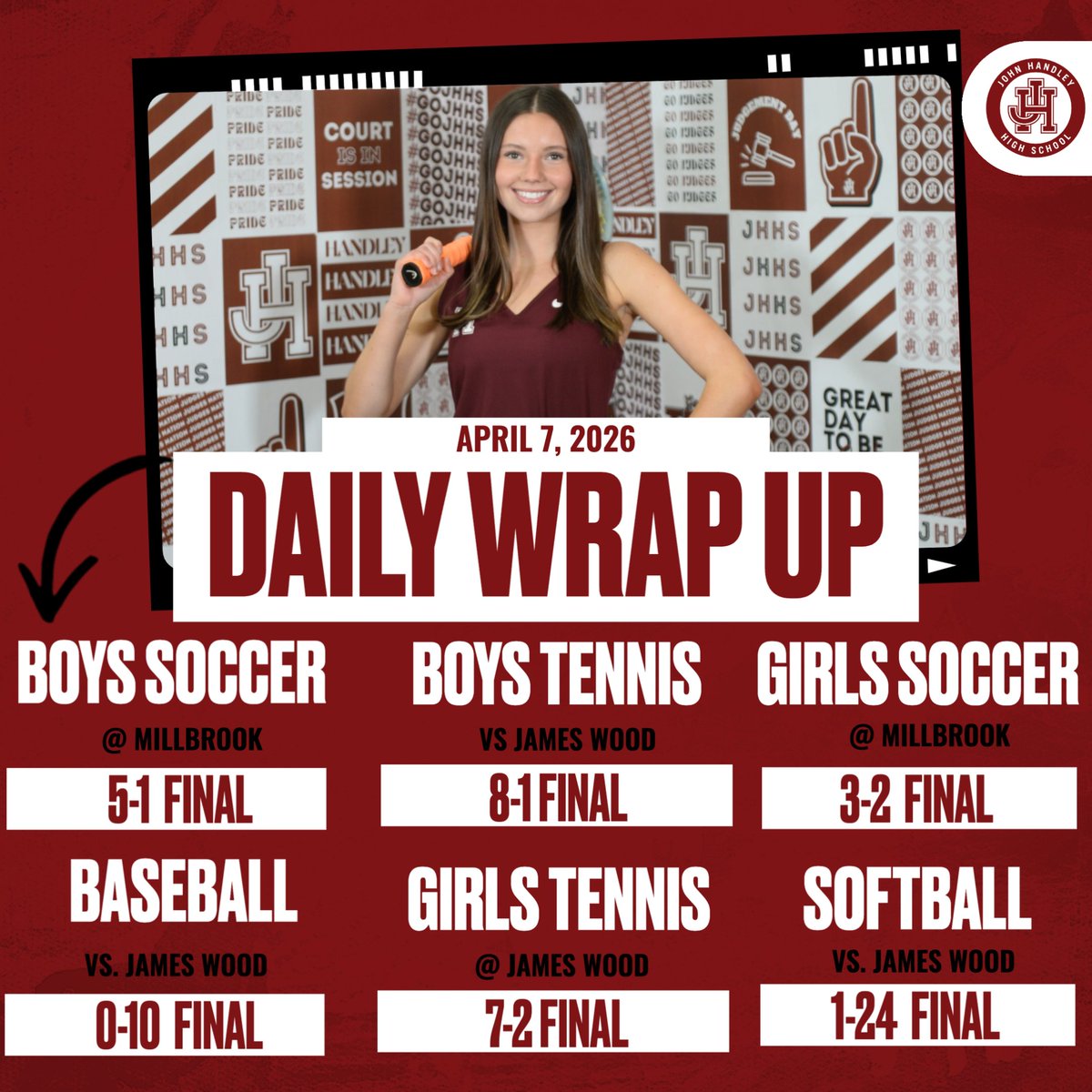 John Handley Athletics & Activities tweet media