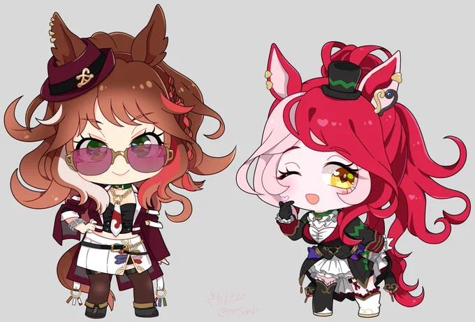 ちびキャラヤン子とラヴちゃん