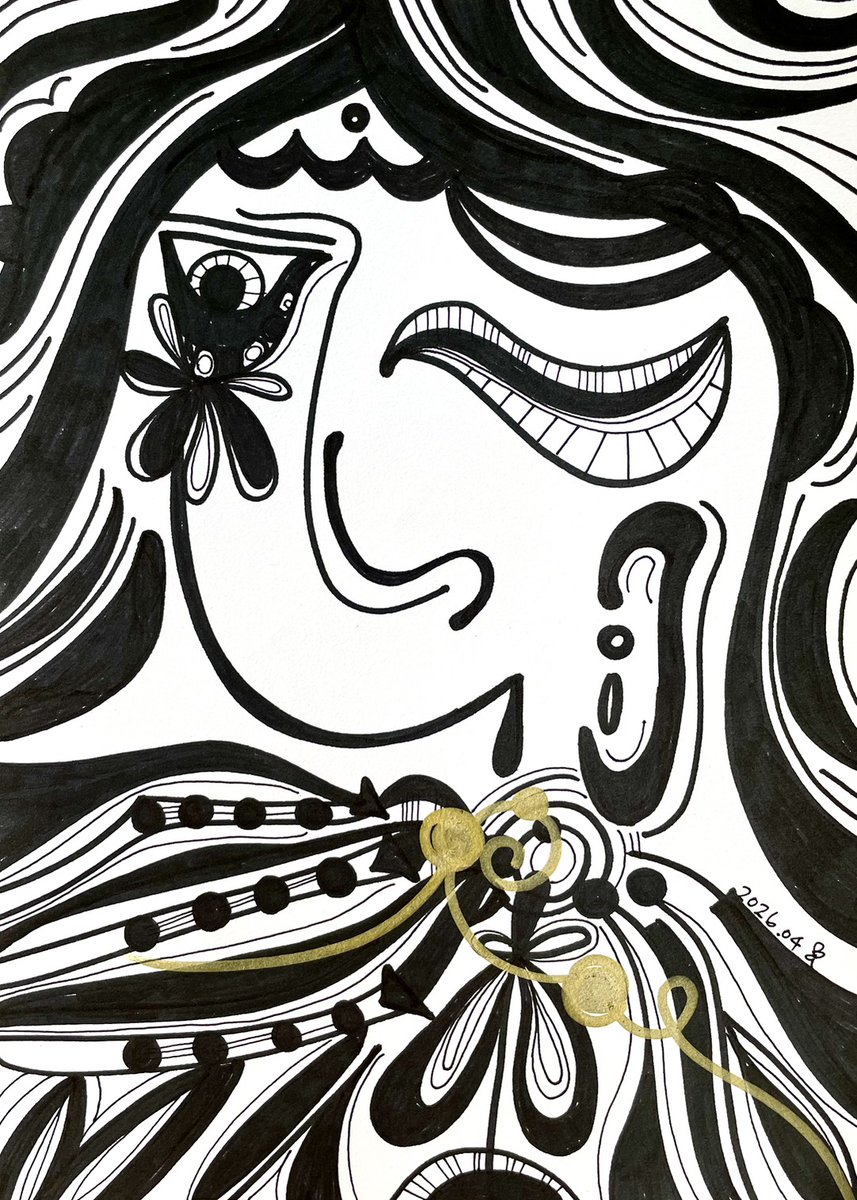 naranjalalaluz's tweet image. 無執 Letting go

#intuitiveart #abstractdrawing #symboliclanguage #blackandwhiteart #visualpoetry #marker #markerart #Lifestyle