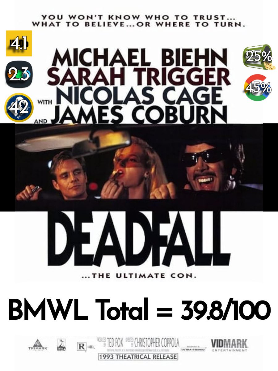 BadMoviesWeLuv's tweet photo. To kick off Cage Against the Machine month, @ohsethy from @MovieFriendsPod returned to chat about one of the most iconically unhinged Nicolas Cage performances in Christopher Coppola's DEADFALL (1993). “Vive la fucking France, man!”

Links below👇 https://t.co/GbZPZACbBV