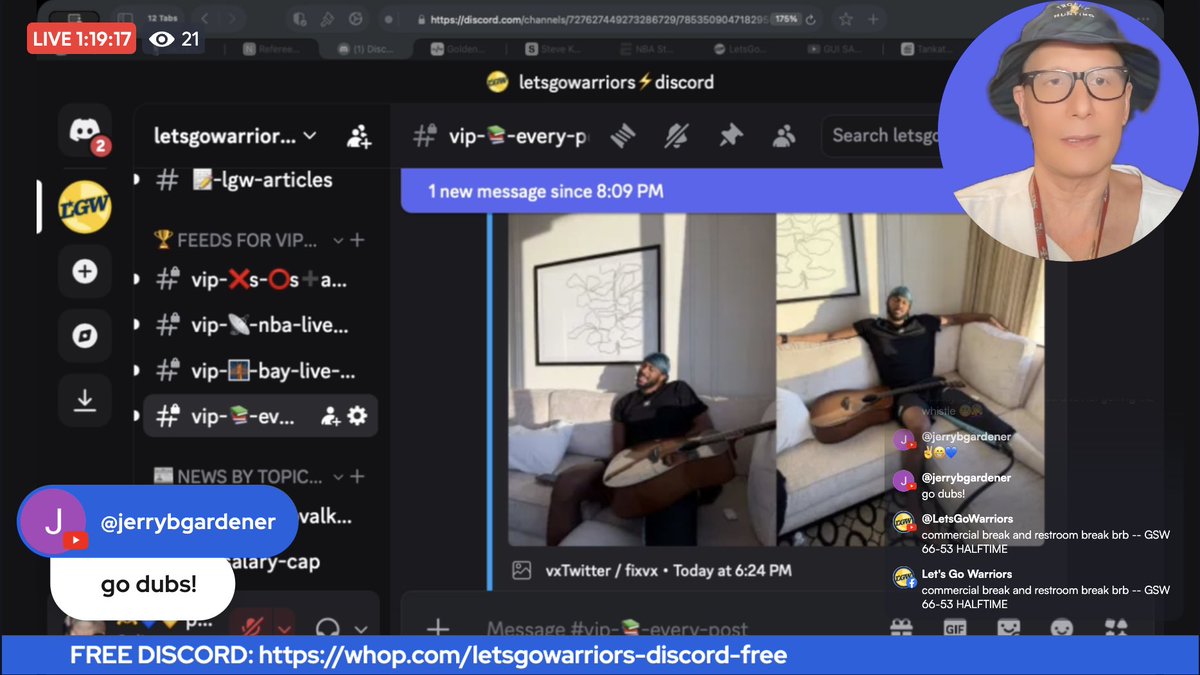 LetsGoWarriors's tweet image. About to do a first half recap! Now live! 🚨 Join us for the high vibes…

#Warriors vs Kings! Steph Curry Flurry vs Daeqwon Plowden's revenge? HIGH-VIBRATIONAL Watch Party 🫶💙💛

youtube.com/watch?v=Xocap-… #DubNation