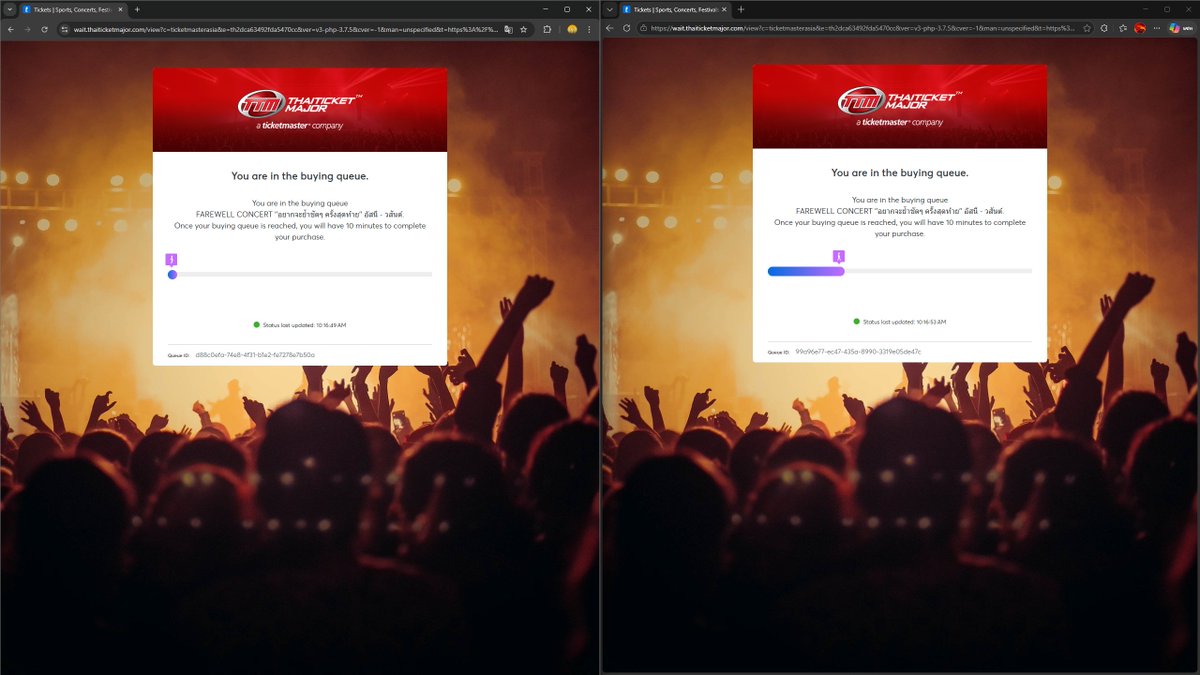 ระบบคิวนี่มีเพื่ออะไรอะ ซ้ายเข้าคิว 9 โมงเป๊ะ ไม่วิ่งเลย ขวาเข้าคิวตอน 9 : 55 วิ่งมาครึ่งทางละ ระบบนี้มันยังไงกันแน่ นี่หรือที่บอกพัฒนาไม่ได้นิ่งนอนใจไทยทิก ?
<a href="/ThaiTicketMajor/">Thaiticketmajor</a>  #FAREWELLCONCERTอัสนีวสันต์
