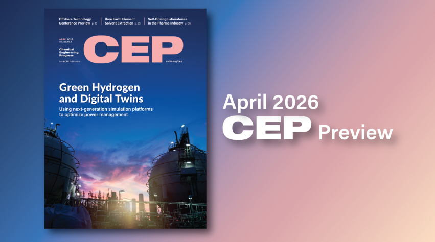 ChEnected's tweet image. This month's CEP covers #greenhydrogen and #digitaltwins, #rareearth element solvent extraction, self-driving laboratories in the #pharmaceutical industry, and much more. bit.ly/4c5qLyx

#REE #chemicalengineering #AIChE #CEP #selfdrivinglabs #hydrogen #H2