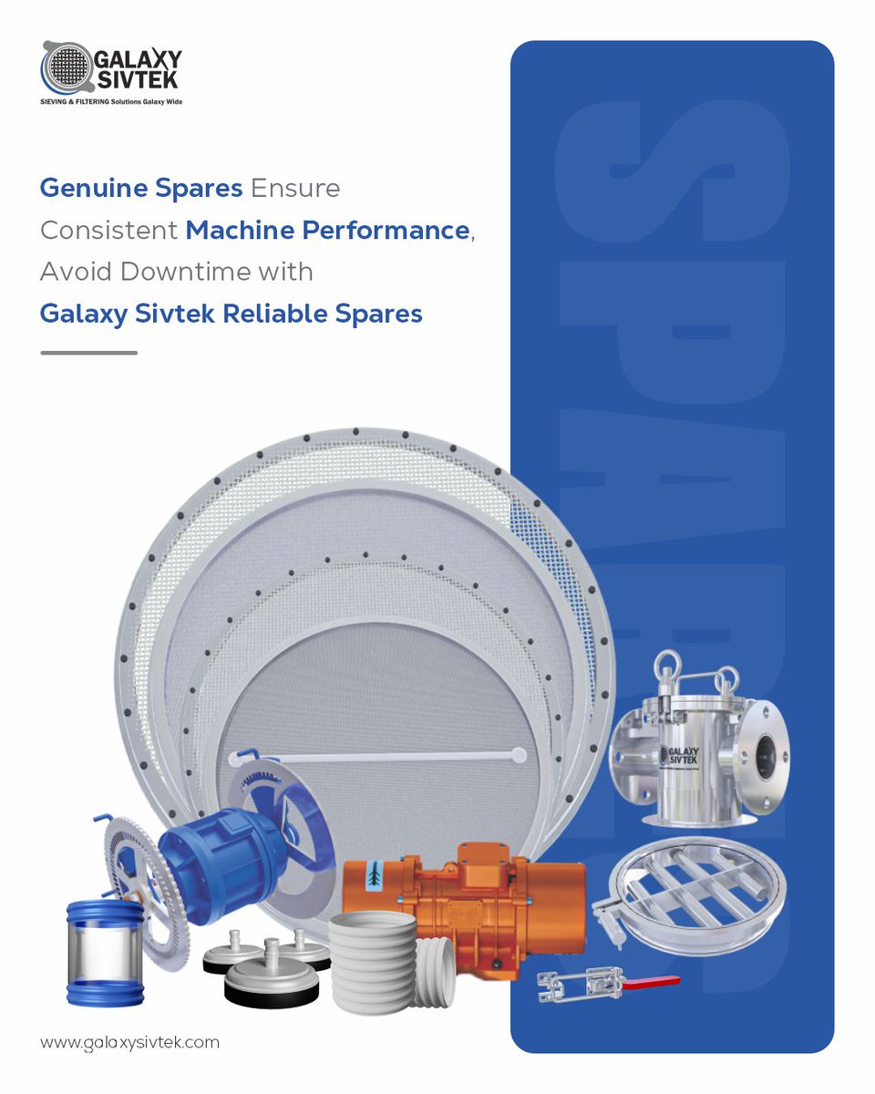 The performance of your screening machine depends not only on the equipment but also on the quality of its components.

Using genuine spares helps maintain efficiency, reduce unexpected breakdowns, and extend machine life.