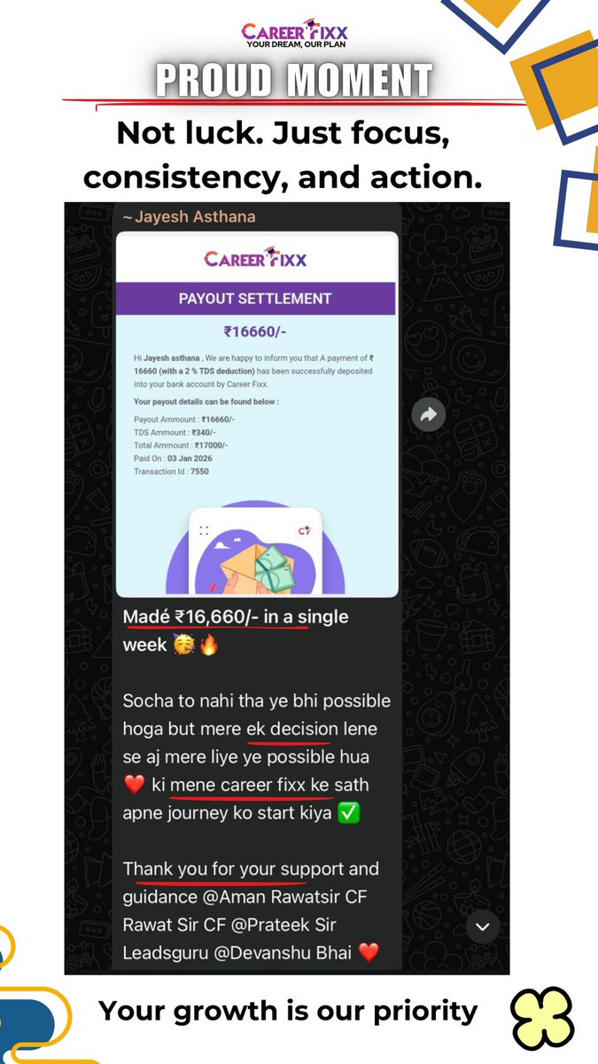 TechEvalu8's tweet photo. 💰 Still trading time for salary?
Work from home. Be your own boss.
📱 Just a smartphone is enough!
✅ ₹20K–₹40K/month
✅ Freshers &amp; Housewives welcome
✅ Flexible | Remote | Real Income
👇 Apply Now
https://t.co/GS5Up4NUbC
#WorkFromHome #EarnFromHome #SideHustle #FresherJobs https://t.co/y7UPPvDh7x