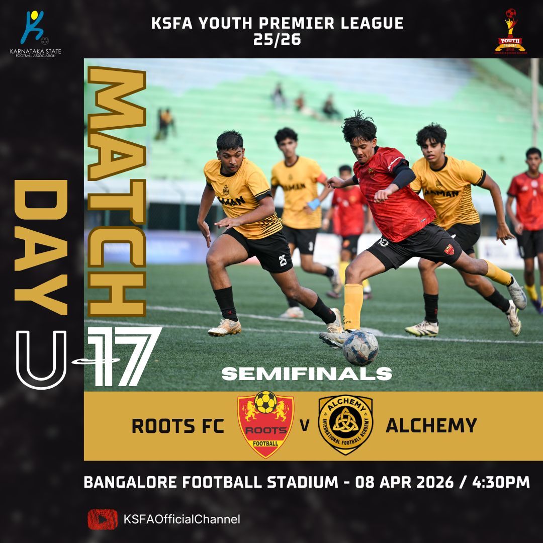 Semi-Finals!

Our U17 are set to take on Alchemy in the KSFA YPL Semi-Finals today! 💪

#RootsFC #RootsYouth #KSFAYPL #RootsOnTheRise