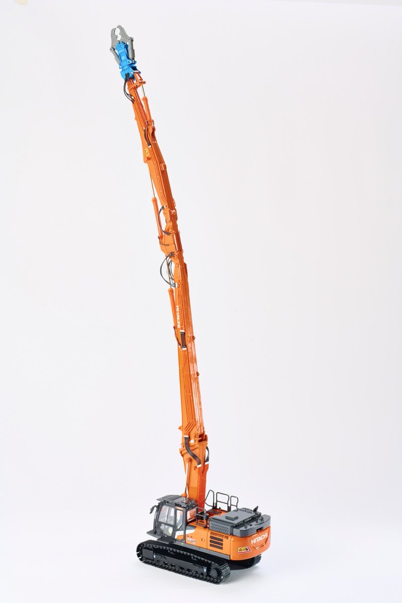 日立建機日本が「ZX350LCK-7 マルチブーム仕様機」のミニチュアモデル