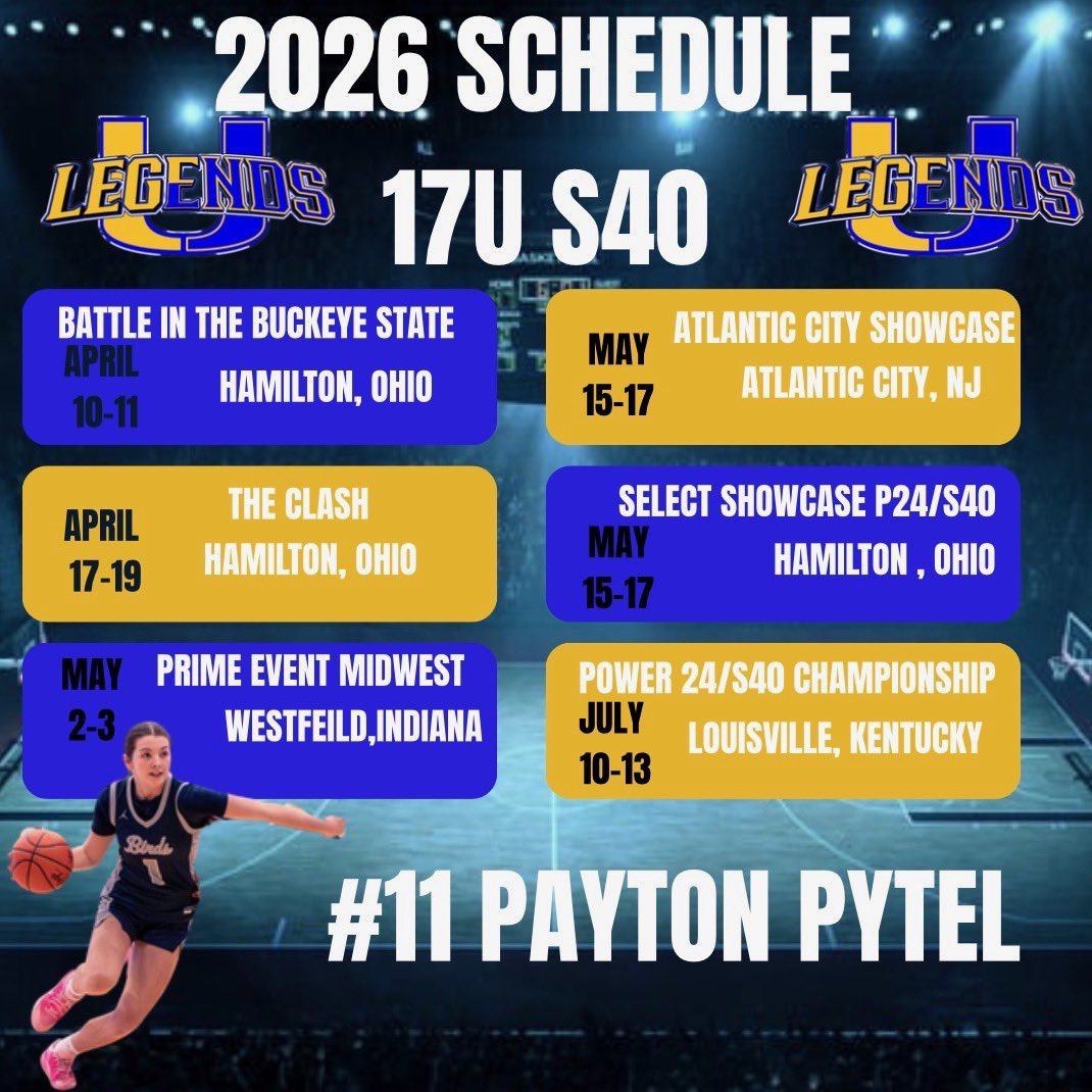 PytelPayton's tweet image. Excited for this new chapter with @Legends_Bball for my final AAU season! Ready to work , learn, &amp;amp; make this last run special🏀💯 @BryceMcKey @DrewFladung 
#NewTeam  #LastRun  #SameGoal