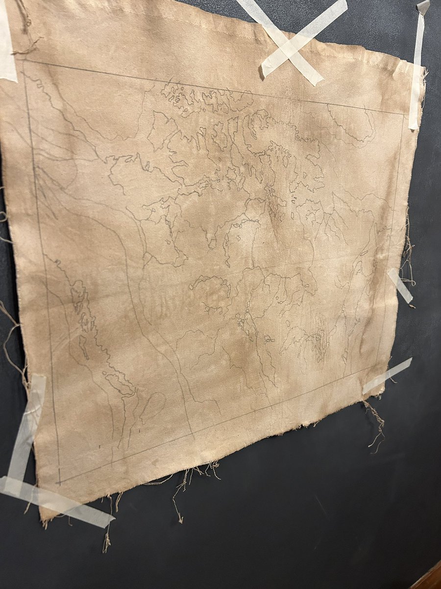 dragontimeDM's tweet image. All done! Shading and painting completed, framed up for the client. Hard to get a good pic now that it’s under glass. #canadamap #fantady #handmade