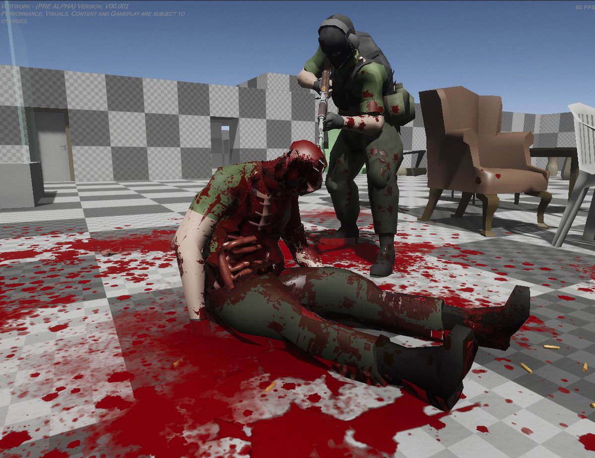 TheLocalBogan's tweet photo. // Finally starting to be happy with my gore system for WetWork.

#WorkInProgressWednesday #indiedev #2000s #fps #unityengine https://t.co/ijqKkAgXrQ