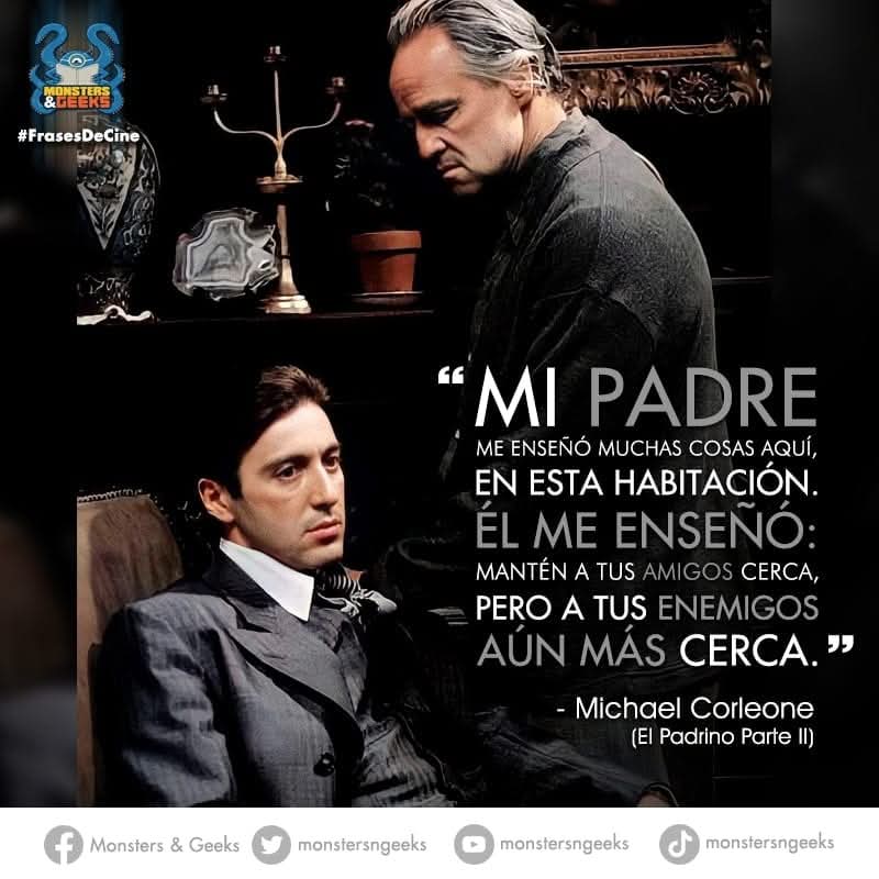 monstersngeeks's tweet image. #FrasesDeCine #TheGodfather #MichaelCorleone #ElPadrino