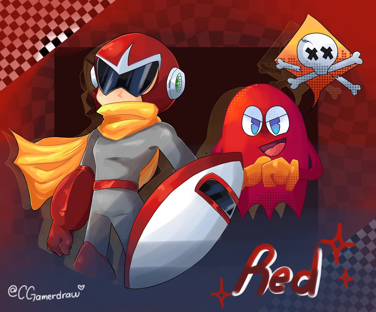 CGamerdraw's tweet image. Mega Man x Pac-Man characters 💥
Espero y les guste los diseños
. 
. 
Tags: #fanartdigital #pacmanghost #megaman #robotsmasters #colortheme #fridayfanart #fypシ゚ #bassmegaman #protoman #rollmegaman #blinkypacman #pinkypacman #inkypacman #clydepacman #gaming #retro