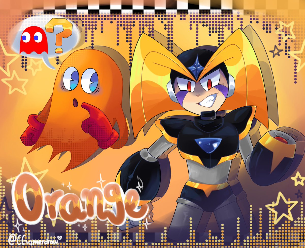 CGamerdraw's tweet image. Mega Man x Pac-Man characters 💥
Espero y les guste los diseños
. 
. 
Tags: #fanartdigital #pacmanghost #megaman #robotsmasters #colortheme #fridayfanart #fypシ゚ #bassmegaman #protoman #rollmegaman #blinkypacman #pinkypacman #inkypacman #clydepacman #gaming #retro