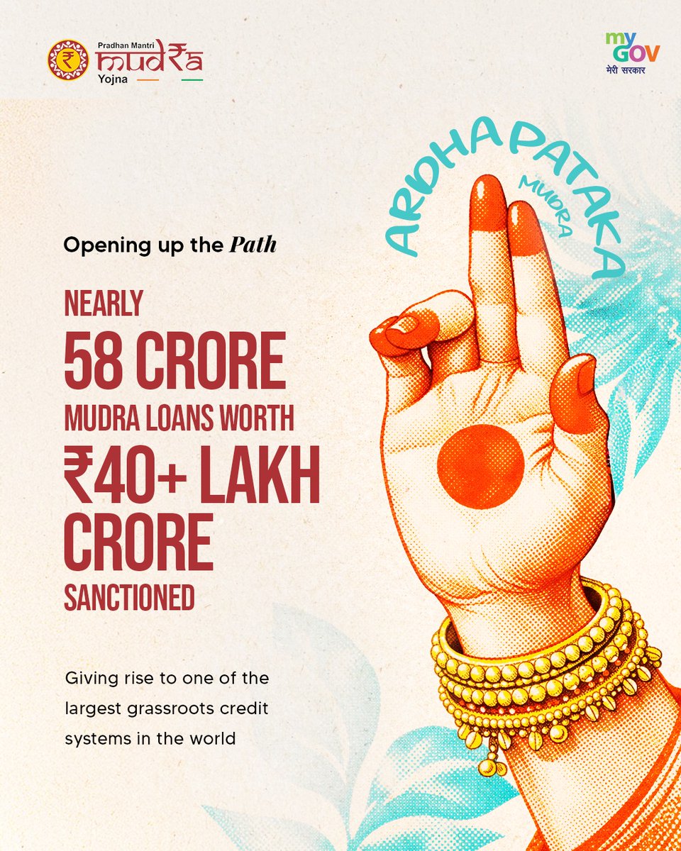 JoshiPralhad's tweet image. ಒಂದು ಕಾಲದಲ್ಲಿ ತಲುಪಲು ಅಸಾಧ್ಯವಾಗಿದ್ದು ಈಗ ಕೋಟ್ಯಂತರ ಜನರನ್ನು ಸಬಲೀಕರಣಗೊಳಿಸುತ್ತಿದೆ.

ಪ್ರಧಾನಮಂತ್ರಿ ಶ್ರೀ @narendramodi ಅವರ ದೂರದೃಷ್ಟಿ ನಾಯಕತ್ವದಲ್ಲಿ ಪ್ರಧಾನ್ ಮಂತ್ರಿ ಮುದ್ರಾ ಯೋಜನೆ (PMMY) ಯು ಸಾಂಸ್ಥಿಕ ಸಾಲದ ಲಭ್ಯತೆಯನ್ನು ಅಭೂತಪೂರ್ವ ಮಟ್ಟದಲ್ಲಿ ವಿಸ್ತರಿಸಿದೆ. ದೇಶಾದ್ಯಂತ ₹40 ಲಕ್ಷ ಕೋಟಿ ಮೌಲ್ಯದ 58 ಕೋಟಿ ಮುದ್ರಾ