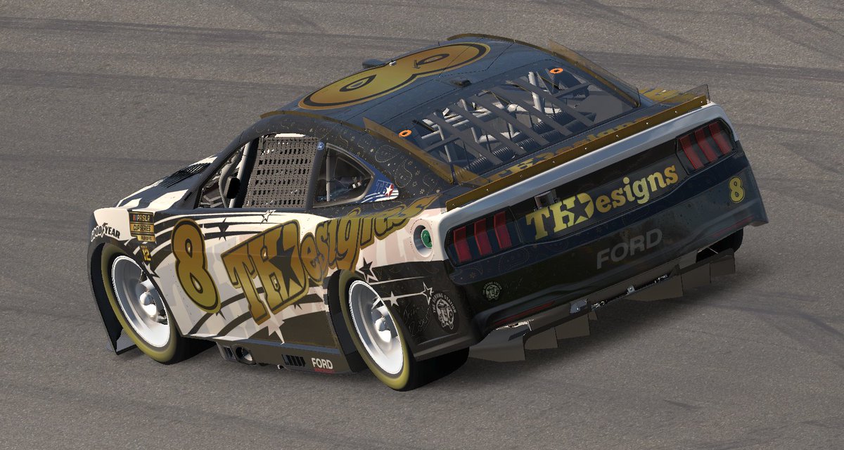 THDesigns2's tweet photo. "Black Gold" For PRSL Race 2 of Round of 8 : Las Vegas
Tomorrow Night @ 9pm Est on CORE RACING NETWORK via YouTube
#iracing #THDesigns #THD #nascar #esports #paintschemes #liveries #racing #onlineracing . https://t.co/ChchVJKAgC