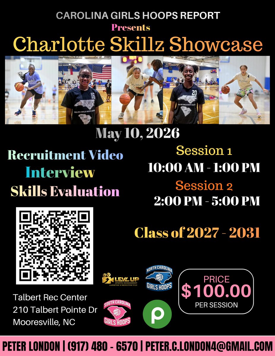 CghrMedia's tweet photo. ๐ #CGHRMedia
#CharlotteSkillzShowcase
๐
- May 10
๐ - Mooresville, NC
- Recruitment Video
- Interview
- Skills Evaluation
Pre Live Period Exposure..
@6ft3fornun @AvaAhoops
#DaFuture #TheCarolinas
#CarolinaGirlsHoopsReport
Registration Link: https://t.co/1heUcjkr2q https://t.co/UBJqSnZY9w