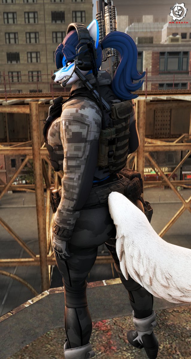 MR_Death95's tweet image. “𝕽𝖊𝖆𝖉𝖞 𝖋𝖔𝖗 𝕯𝖚𝖙𝖞”
Commission requested by @Artist_Mando
Maya belongs to him and was designed by my good friend @WolfGal_W_Horns 
#SFM #SourceFilmmaker #OC #OriginalCharacter #FurryAnthro #FurryGirl #WolfGirl #Tactical