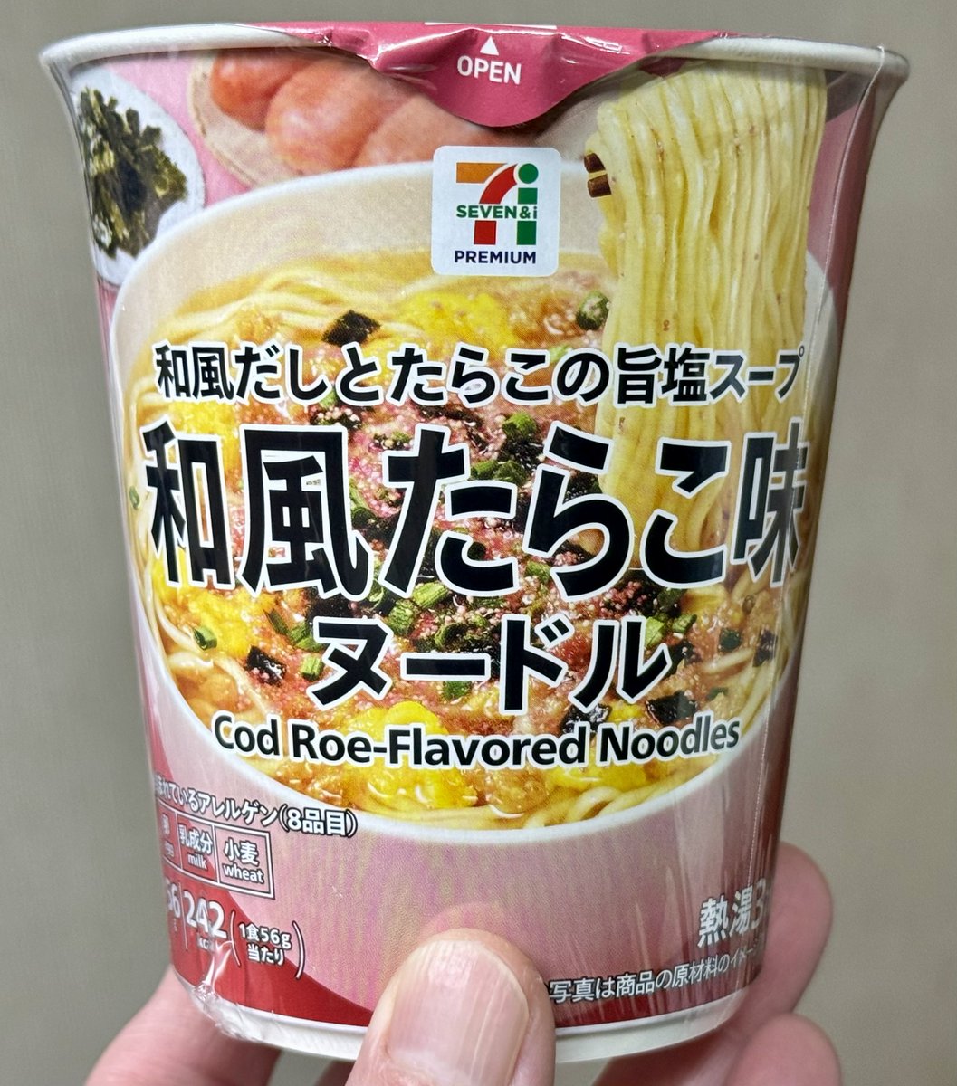 セブンプレミアム エースコック 和風たらこ味ヌードル 最近セブンのPB
