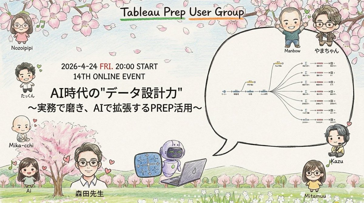 Tableau Prepユーザー会 tweet media
