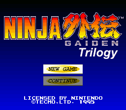 Ninja Gaiden Trilogy button fix (SNES) Added romhack.ing/database/conte…