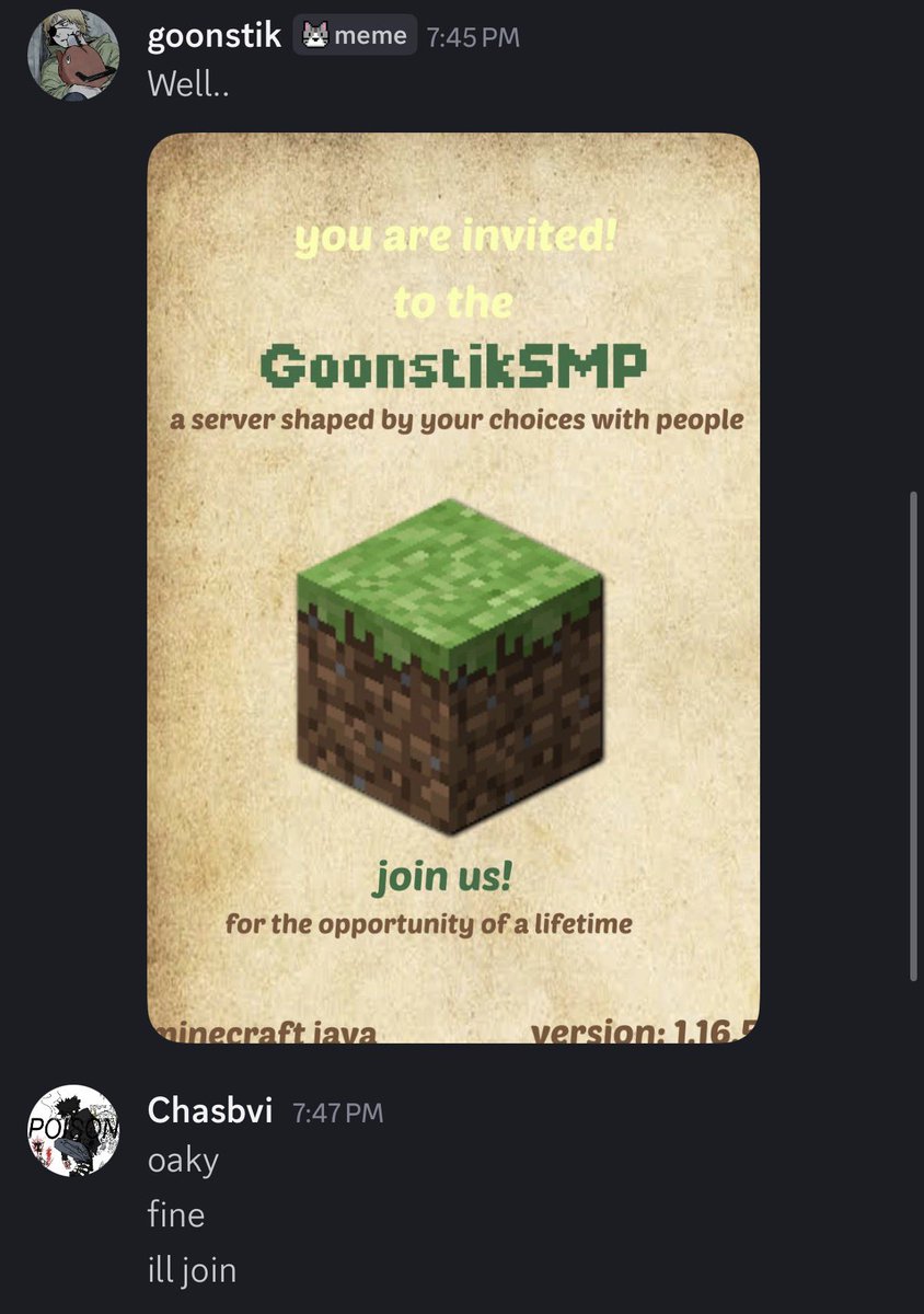 GoonstikSMP tweet media