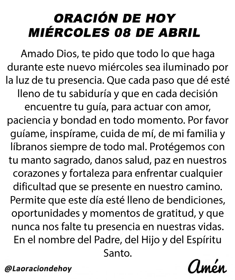 Oración De Hoy tweet media
