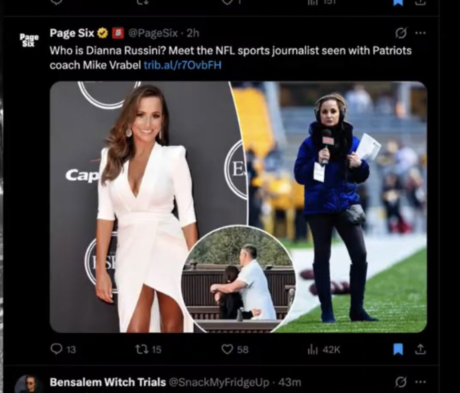 PAMCrealtalk's tweet image. @Eagles @NFL @nflnetwork @ESPNNFL Mike Vrabel &amp;amp; Dianna Russini  are looking like a couple and the fact that she’s pushing the idea of trading a superstar like AJ Brown to the Patriots who Mike coaches looks like tampering and New England should be penalized