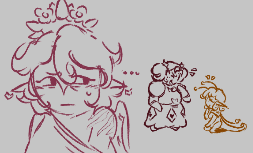oxladysusan's tweet photo. @struckbythemoon Some extra aftermath doodles.... (CONTEXT this is before Hollyberry awakens and leaves the garden in the BY episodes 👀👀) https://t.co/qyG37gXtoY