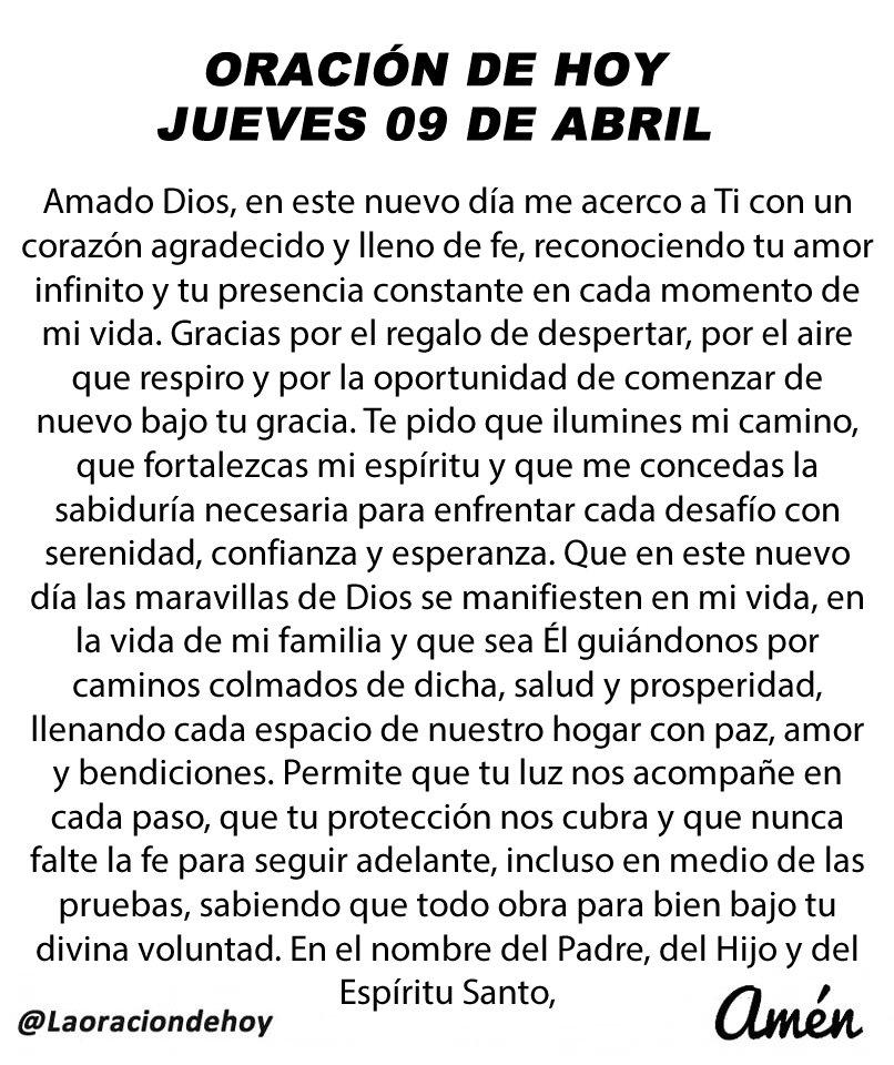Oración De Hoy tweet media