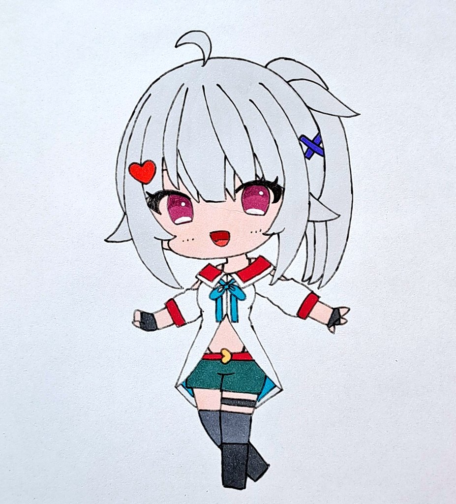 rusu02181536's tweet image. 萌実ちゃん 今週1枚目🔔💝
 #萌実
#MoemiART
 #あおぎり高校美術部