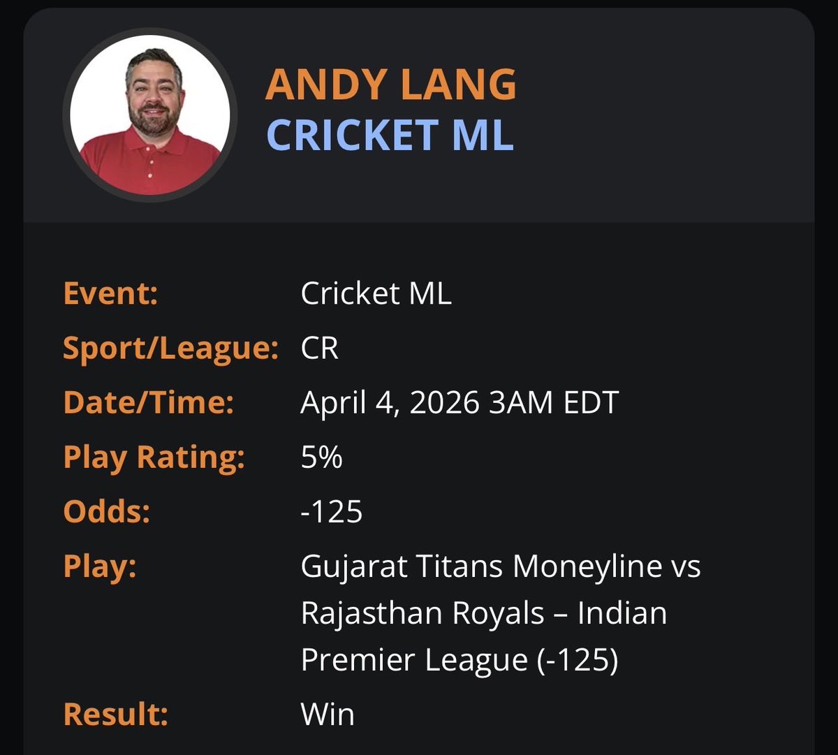 TR Handicapp Tracker tweet media