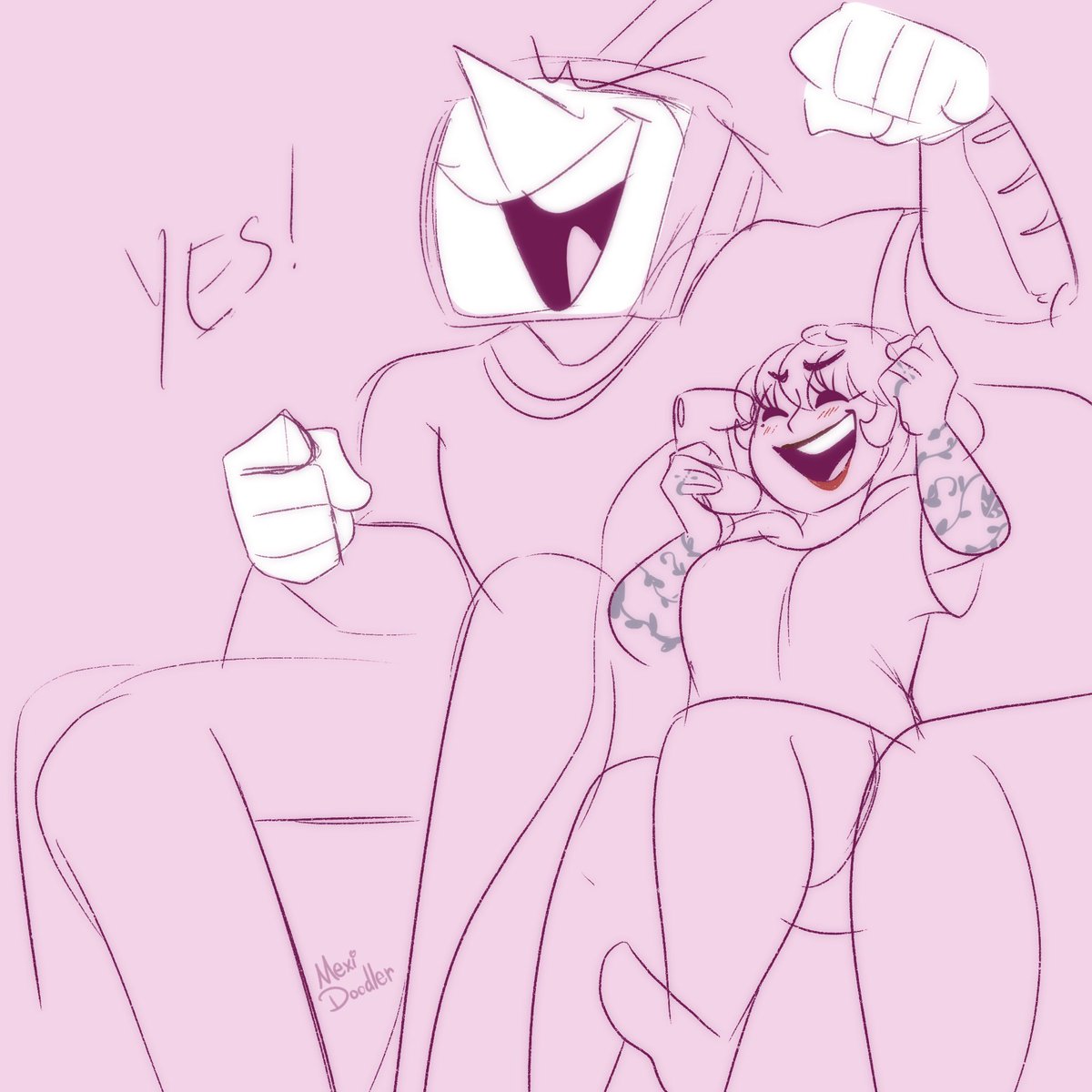 Mexidoodler's tweet image. Just some domestic stuff, no biggie ✨
#tennaxoc #deltarunetenna #deltarune #deltarubeoc #oc