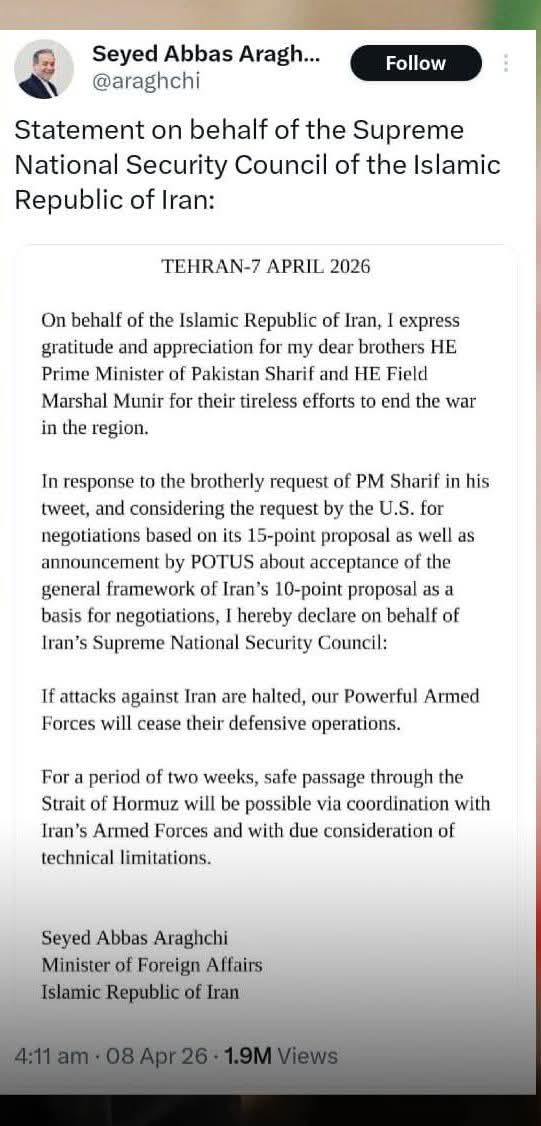 Asiantradetv's tweet photo. Iran thanks Pakistan’s Prime Minister Sharif and Field Marshal Munir for their tireless efforts to help end the w@r in the region, the Iranian Foreign Ministry said.
#IranWar #thankspakistan https://t.co/MAoJOfNYUw