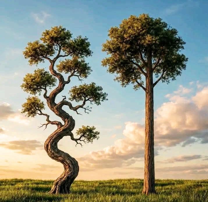 “الشجرةُ المُعوجّةُ تعيشُ طويلًا، أمّا الشجرةُ المستقيمةُ فتصبحُ خشبًا.”

- مثل صيني