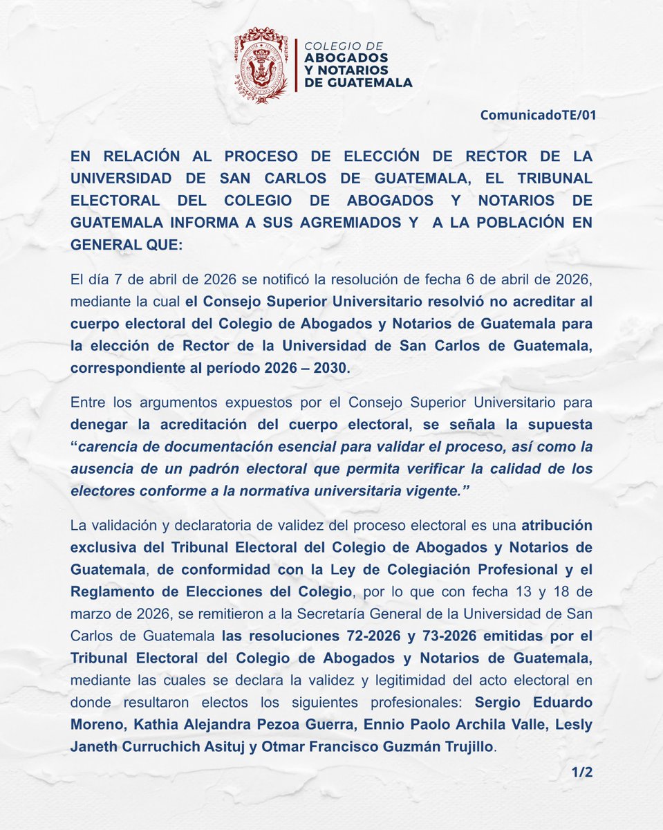 Guatemala Visible tweet media