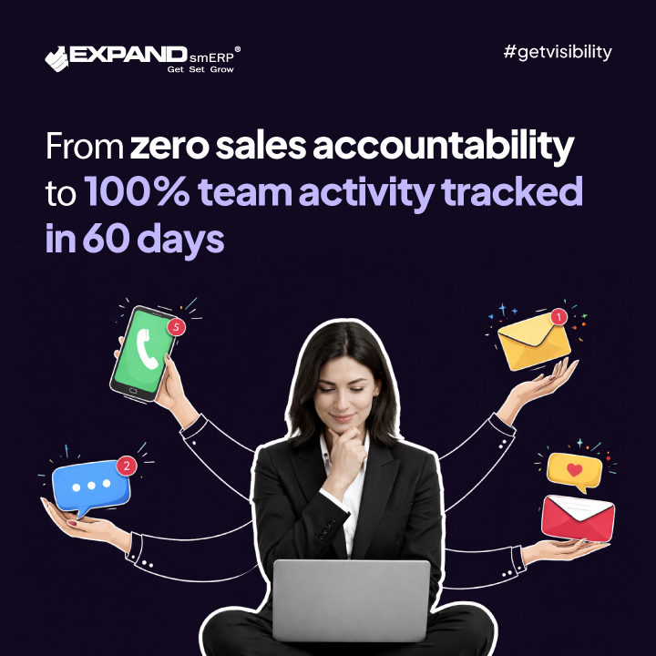 expanderp's tweet photo. No one knew who called whom. No follow-ups were tracked. Deals were slipping through cracks daily.
90 days after go live - every call logged, every follow-up tracked, 100% visibility for management.
DM us "SALES" to see how we do this.
#SalesManagement #ERPIndia #ExpandsmERP https://t.co/8j7J7KPsf4