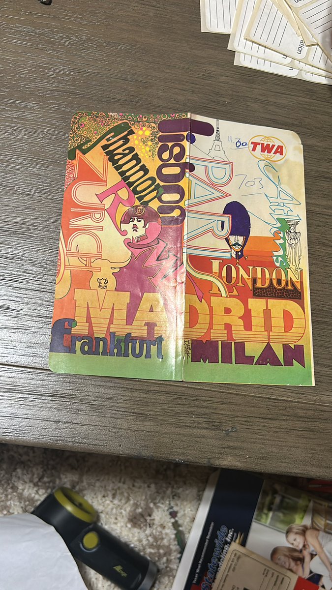 MicheleTheWise's tweet image. Looking for information… I found a bunch of old airline related stuff in my grandfather in-laws paperwork. Thoughts? Timeline? Just looking to learn more about our aviation history. #TWA #airlines #vintageaviation #napkin