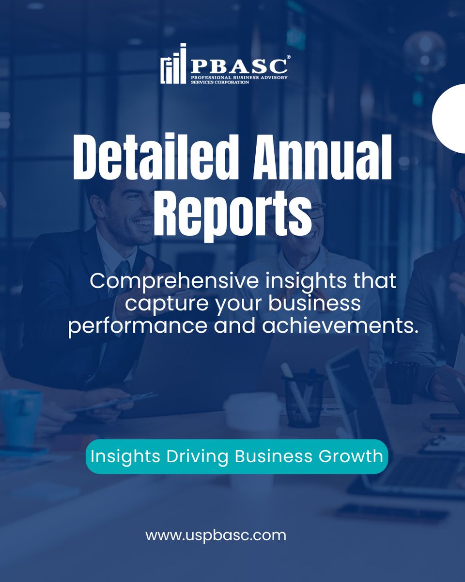 uspbasc's tweet photo. Unlock your business potential with USPBASC Detailed Annual Reports. Gain insights, ensure compliance, manage risks, and make data-driven decisions to drive growth and long-term success.

#BusinessInsights #FinancialPerformance #ComplianceMatters #StrategicPlanning https://t.co/U1xybQiD9B