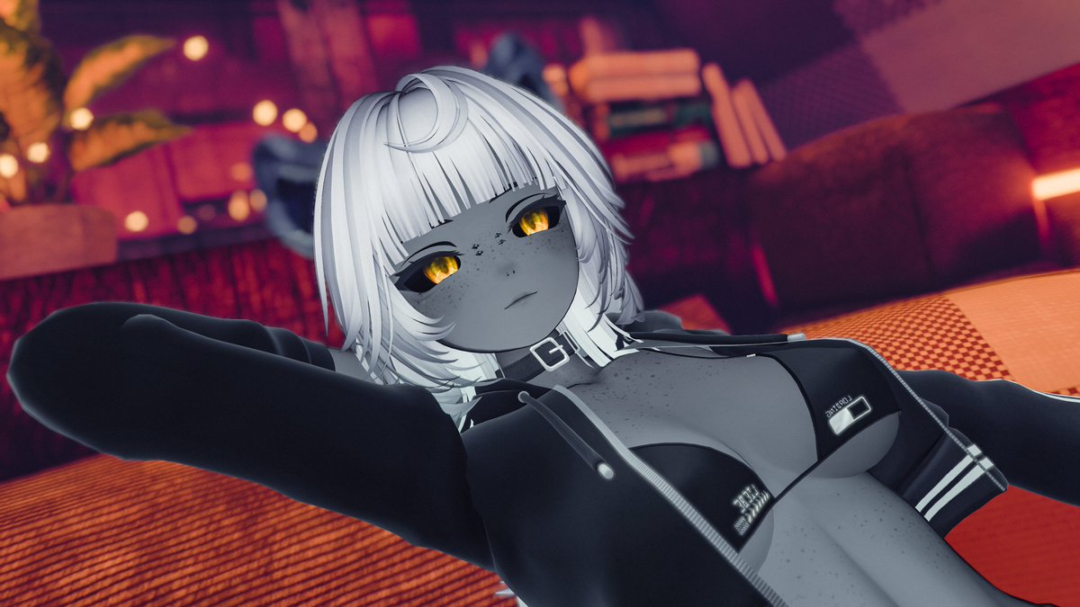 Curled up waiting for you... #vrchat #vrcraccoons