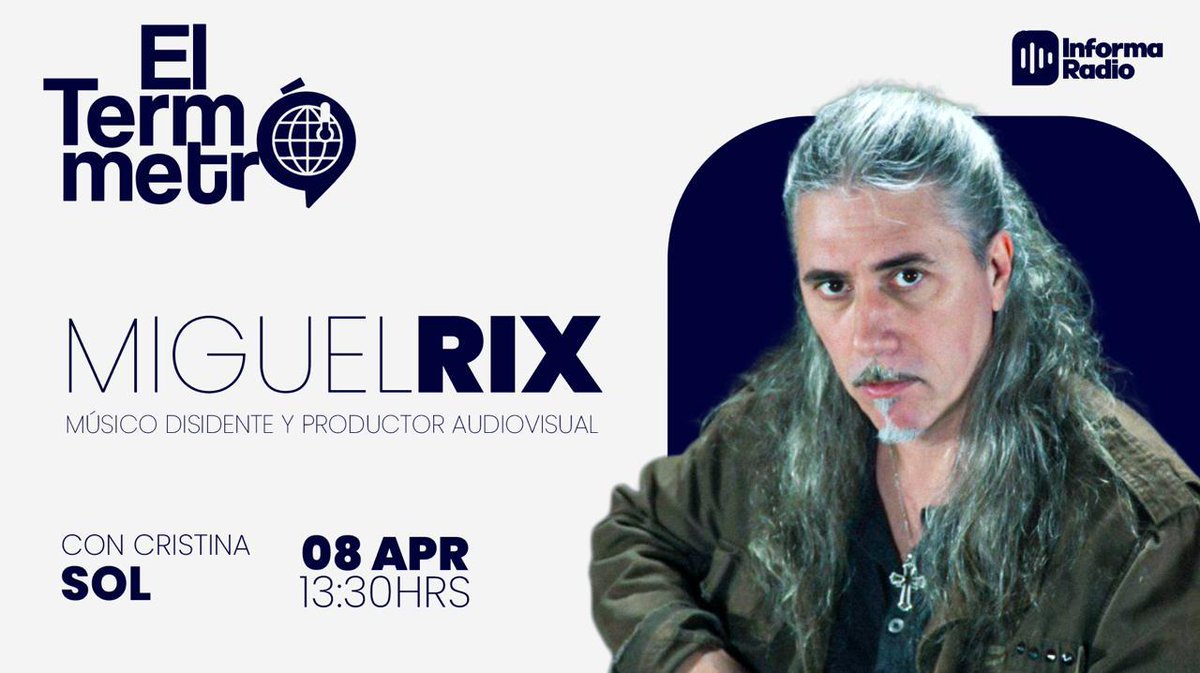 Hoy 13:30h, en directo con mi querida amiga Cristina Sol. Podéis escucharlo en directo aquí: informaradio.edatv.news