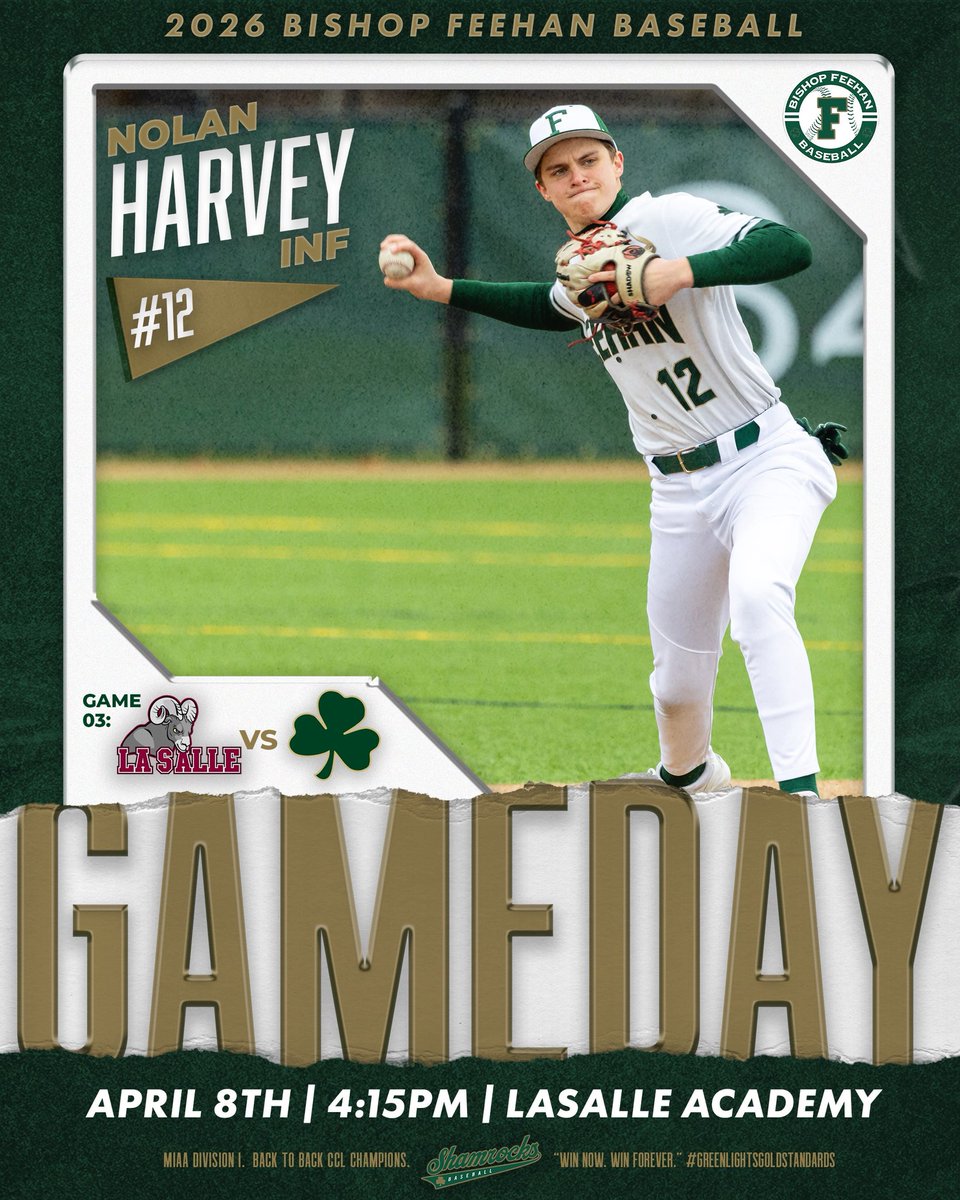 Bishop Feehan HS Baseball ☘️⚾️📈 tweet media