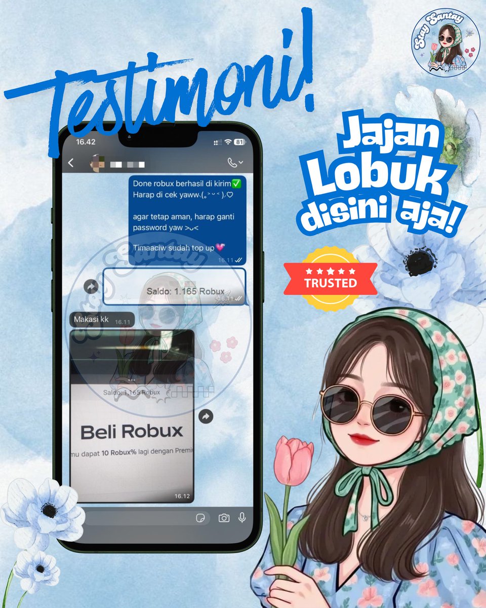 Stay_Santay | Gestun, Apps Premium & Robux Murah tweet media