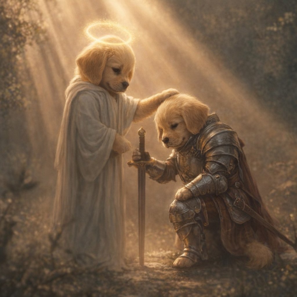 BarkingAngel's tweet photo. wow it wasnt a dream 
The Almighty really blessed me 😇
i feel so honored to protect you ⚔️
my Lord ❤️ @BarkingPuppy8 https://t.co/ev2xDN5ZVF