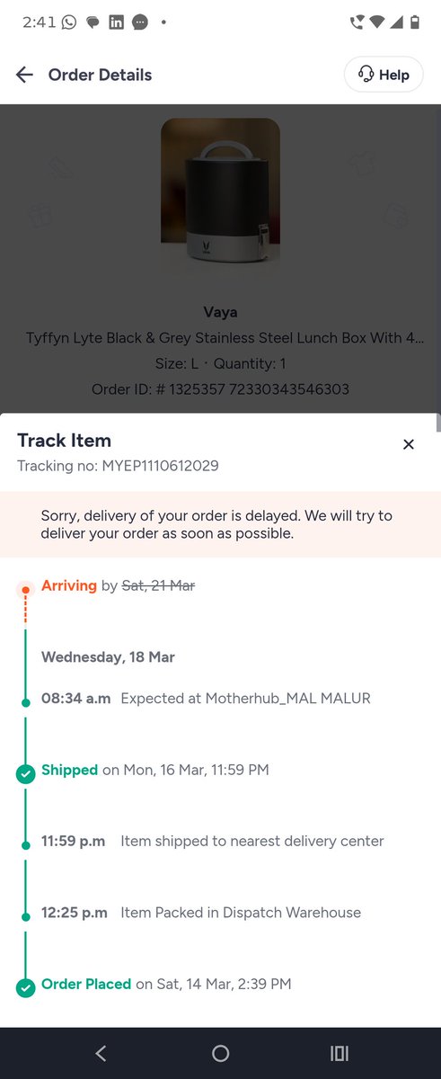drayush2's tweet photo. @myntra @MyntraSupport 

Myntra mantra... Take the money,Don't deliver 
Keep bluffing,keep earning and give customer headache and anxiety and bad vibes from the person who you want to gift . Vow ,just vow 

Other should learn from the myntra how to fleece customer. https://t.co/DajTsSauzo