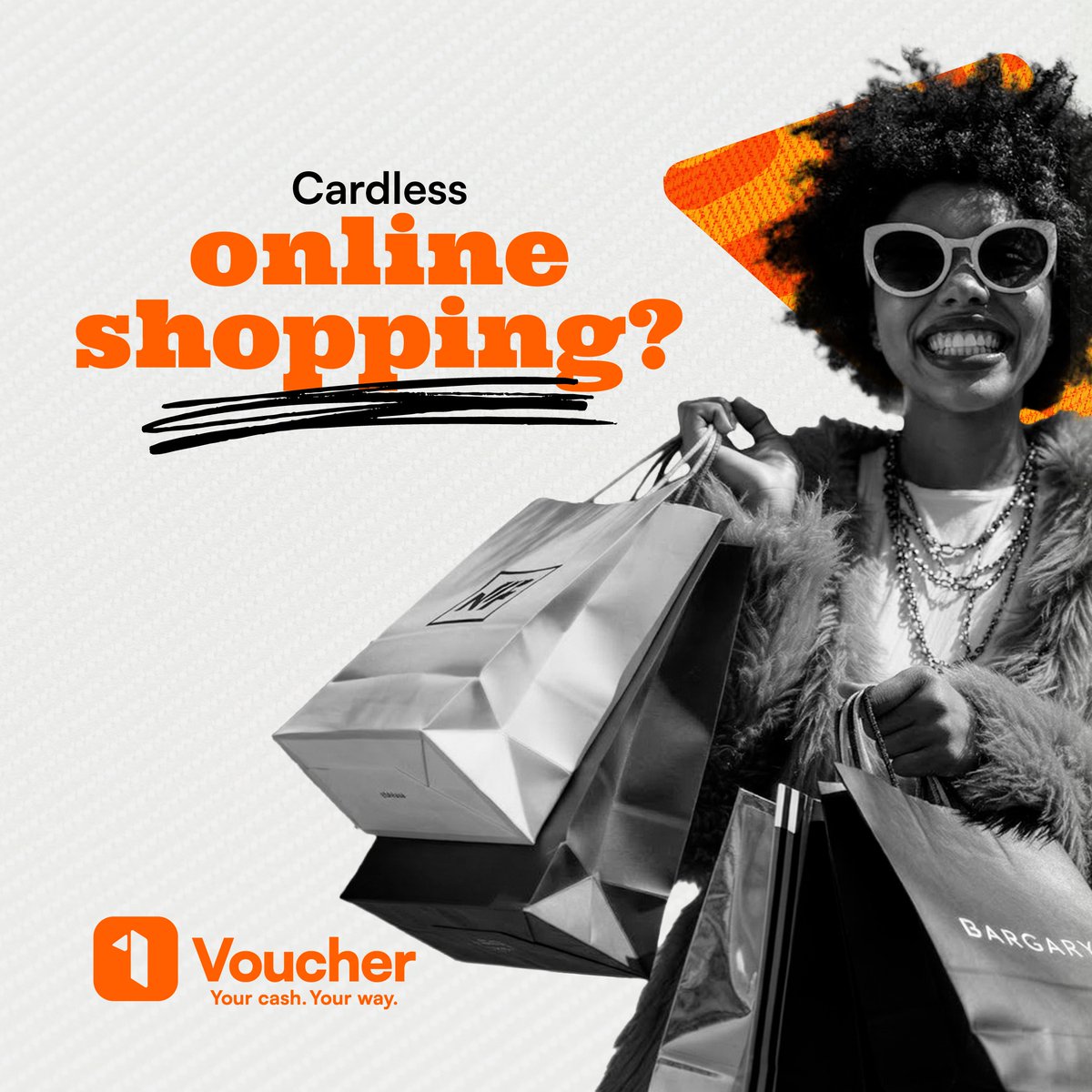 1Voucher_za's tweet photo. Check out the new way to check out online, with cash - 1Voucher. Turn your cash into 1Voucher and pay with the 16-digit PIN.