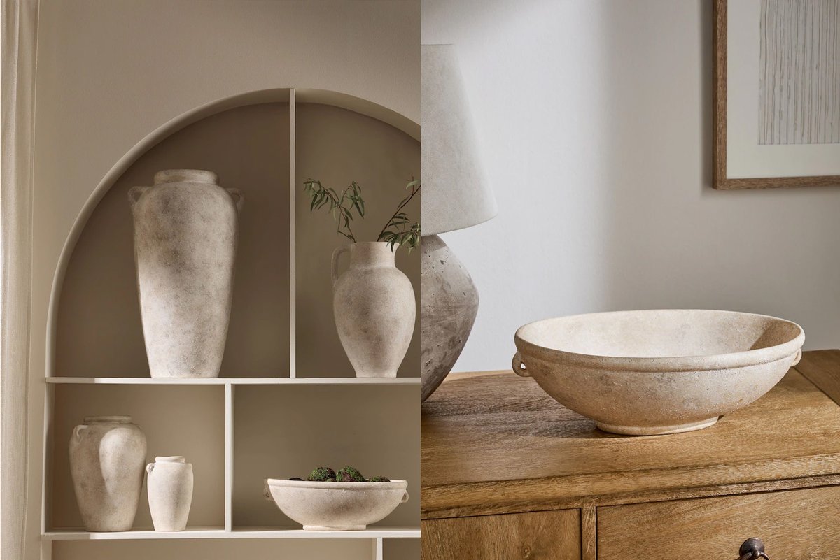 theguide_uk's tweet image. Ceramic pieces bring texture, tactility and artistry into the home: see our pick inc  these lovely vessels from @nextofficial #ceramics #homeaccessories bit.ly/4sWSRBI