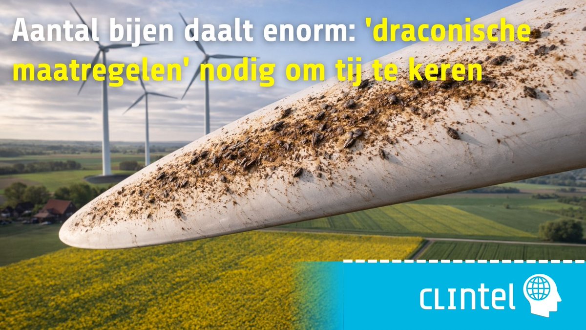 De mogelijke hoofdoorzaak, windturbines of de "terreurturbines" van <a href="/mariannezw/">Marianne Zwagerman 💟☮️</a> wordt uiteraard niet benoemd door NU.
Die komen niet verder dan "te veel stikstof, pesticiden, het "aangeharkte landschap" en natuurlijk... klimaatverandering." 
Volg daarom Clintel
